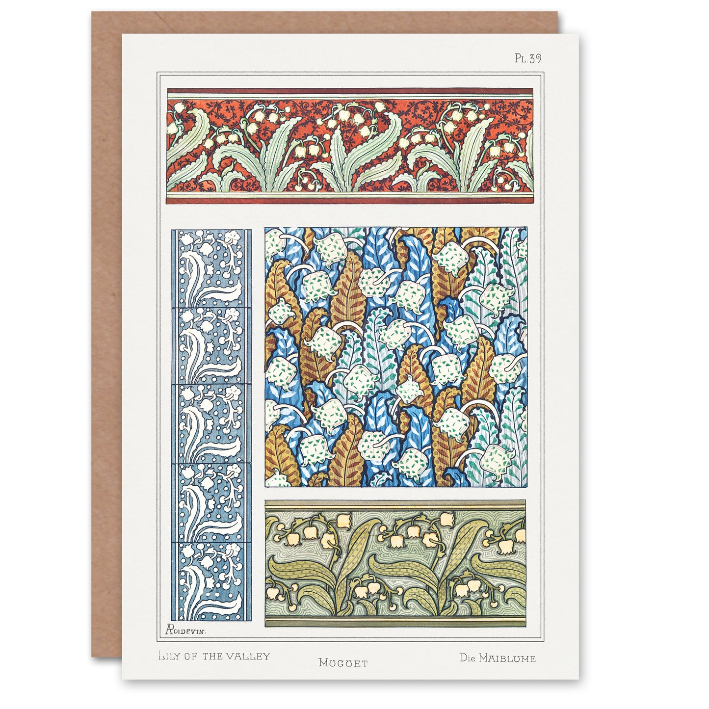 Maurice Pillard Verneuil Lily of the Valley Greetings Card