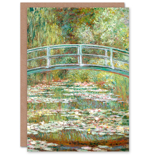 Claude Monet Art Card Bridge over a Pond of Water Lilies
