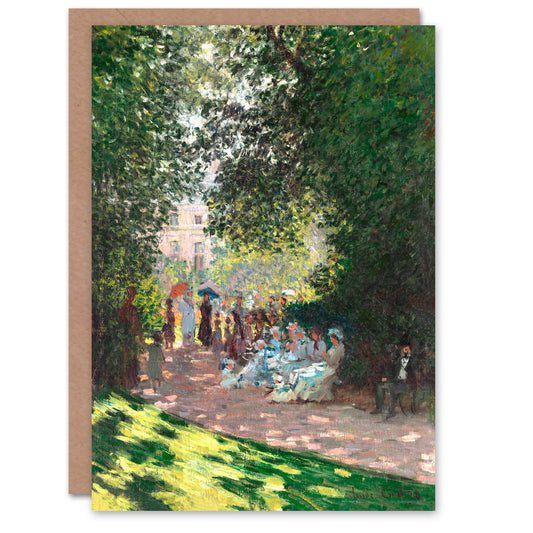 Claude Monet Art Card Monceau Park in the Afternoon