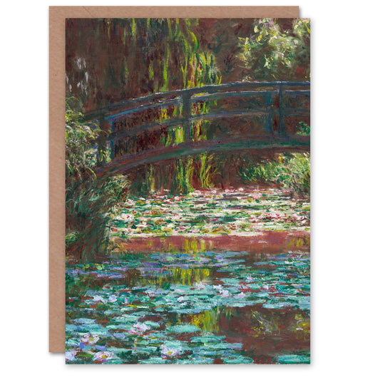 Claude Monet Art Card Water Lily Pond with Bridge