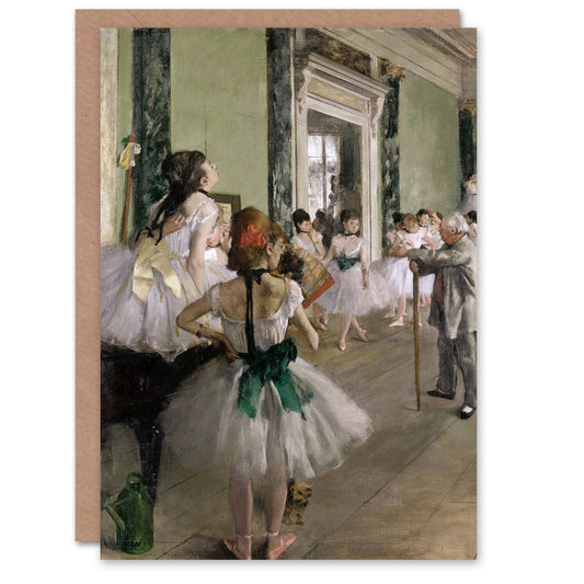 Edgar Degas Art Card The Ballet Class Dance Studio