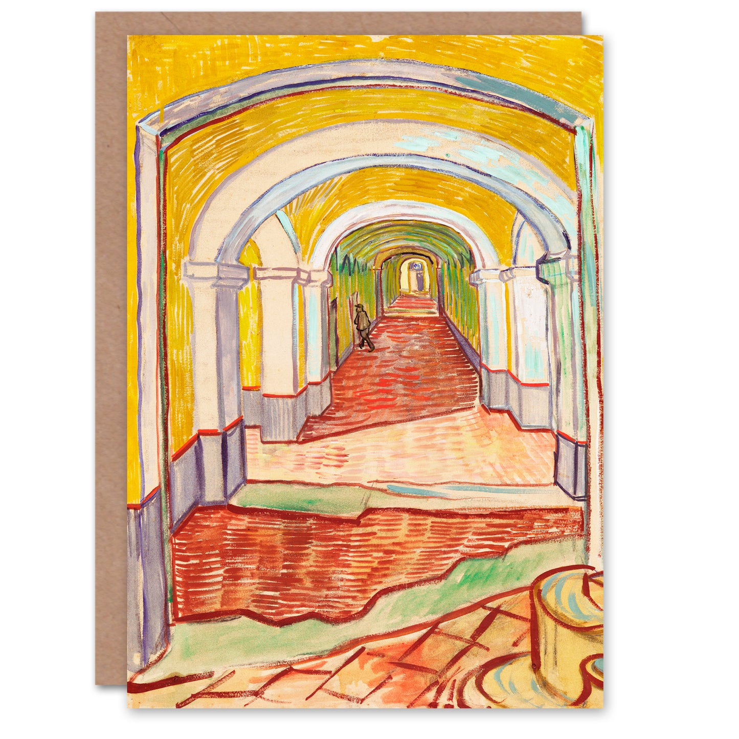 Vincent van Gogh Art Card Corridor in the Asylum