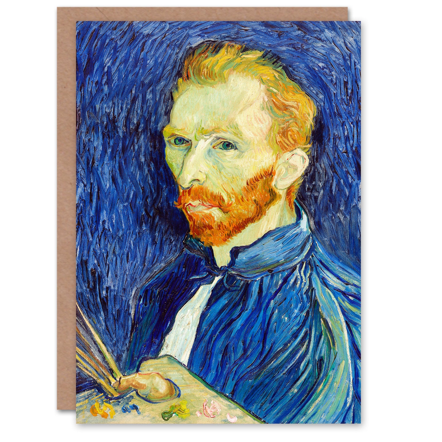 Vincent van Gogh Art Card Self Portrait With Palette