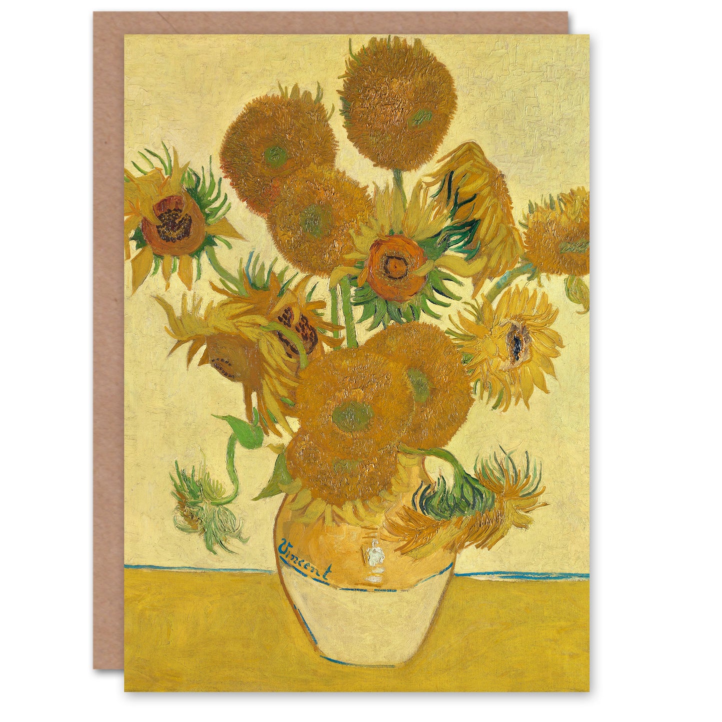 Vincent van Gogh Art Card Sunflowers 1888 Floral Painting