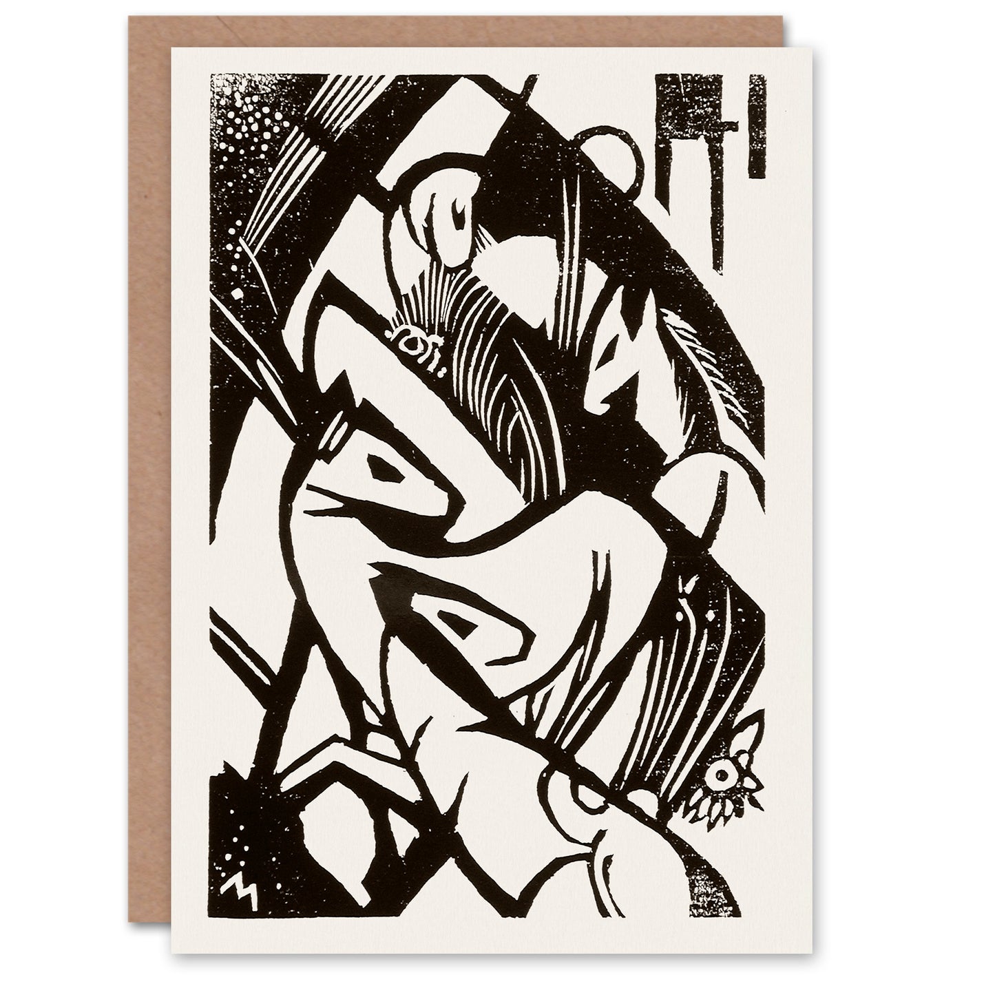 Franz Marc Art Card Horses 1912 Abstract Painting