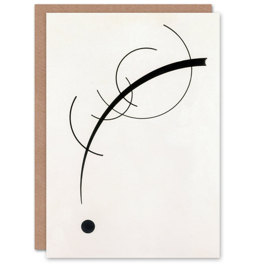 Wassily Kandinsky Art Card Free Curve to the Point