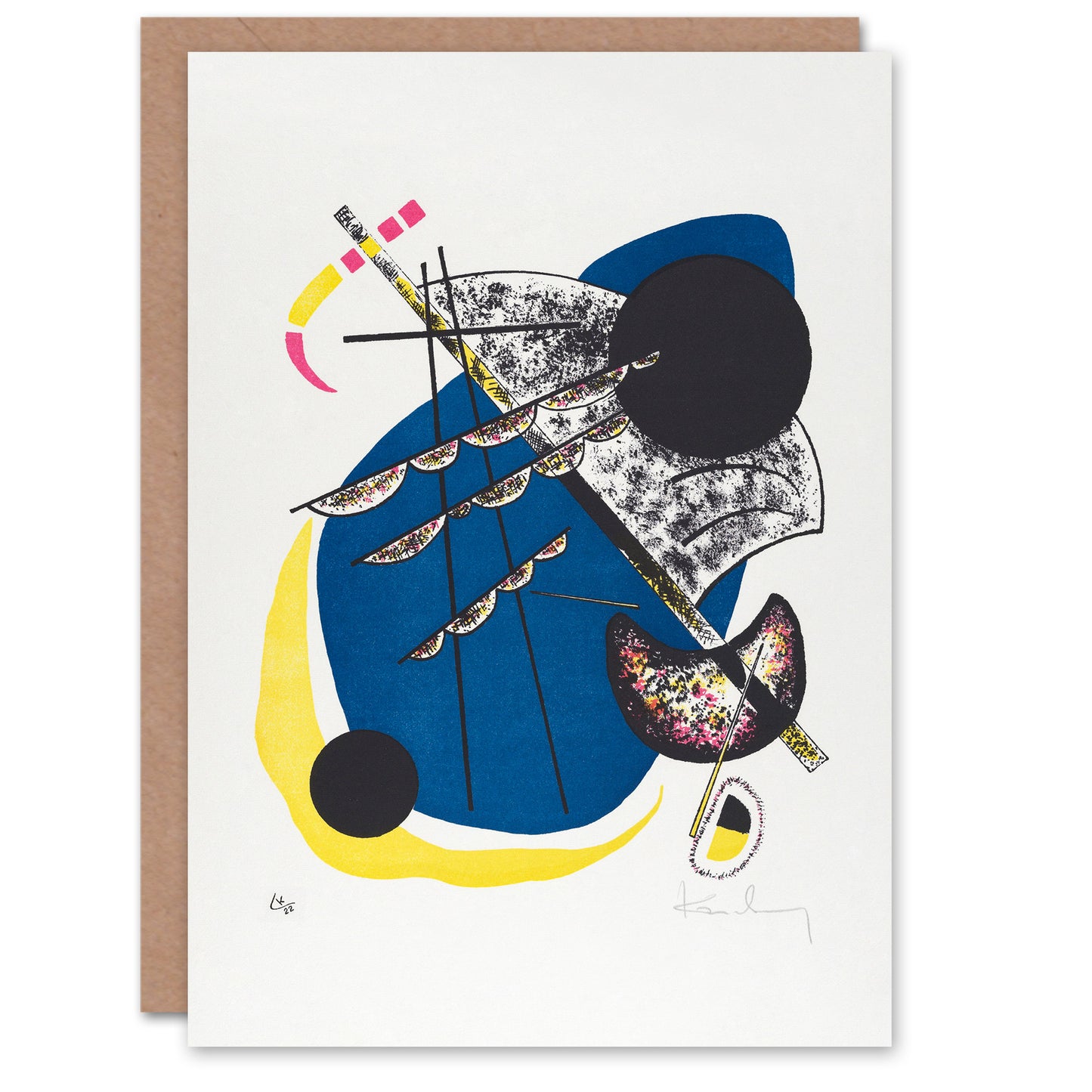 Wassily Kandinsky Art Card Small Worlds II Abstract Painting