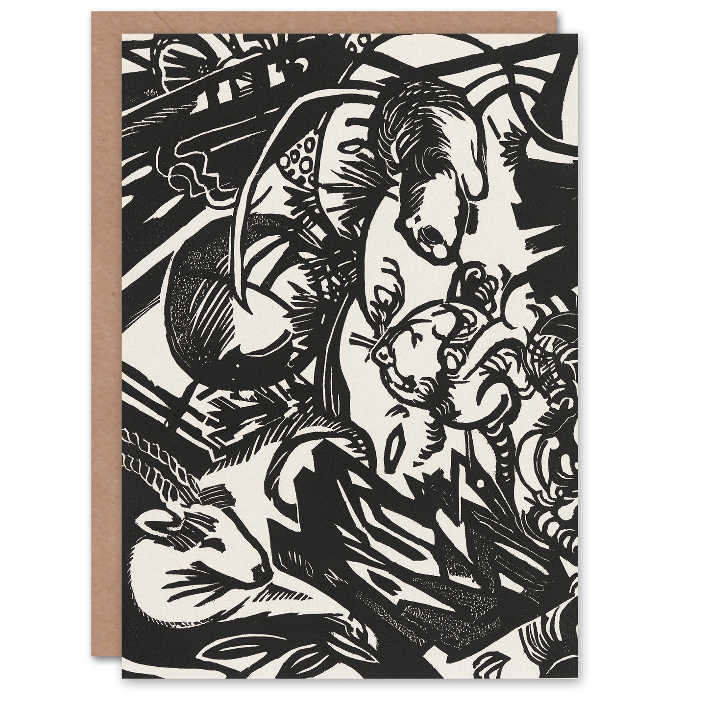 Franz Marc Art Card Animal Legend Tierlegende Landscape