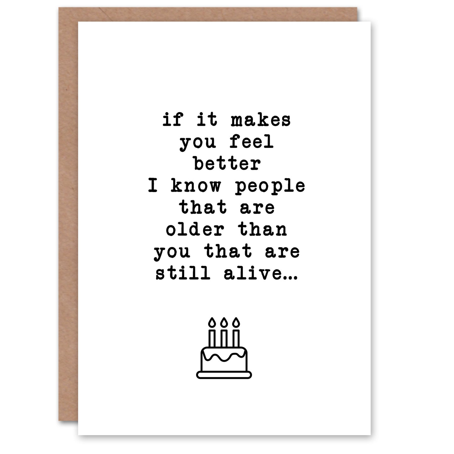 Know People Older Still Alive Funny Old Age Joke Birthday Card