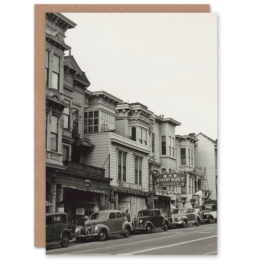 Dorothea Lange Art Card San Francisco Street View Vintage Photo