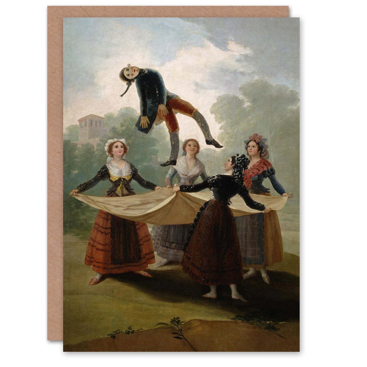 Francisco Goya Art Card El Pelele The Straw Manikin Oil Painting