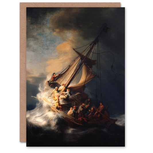 Rembrandt van Rijn Art Card Storm on the Sea of Galilee