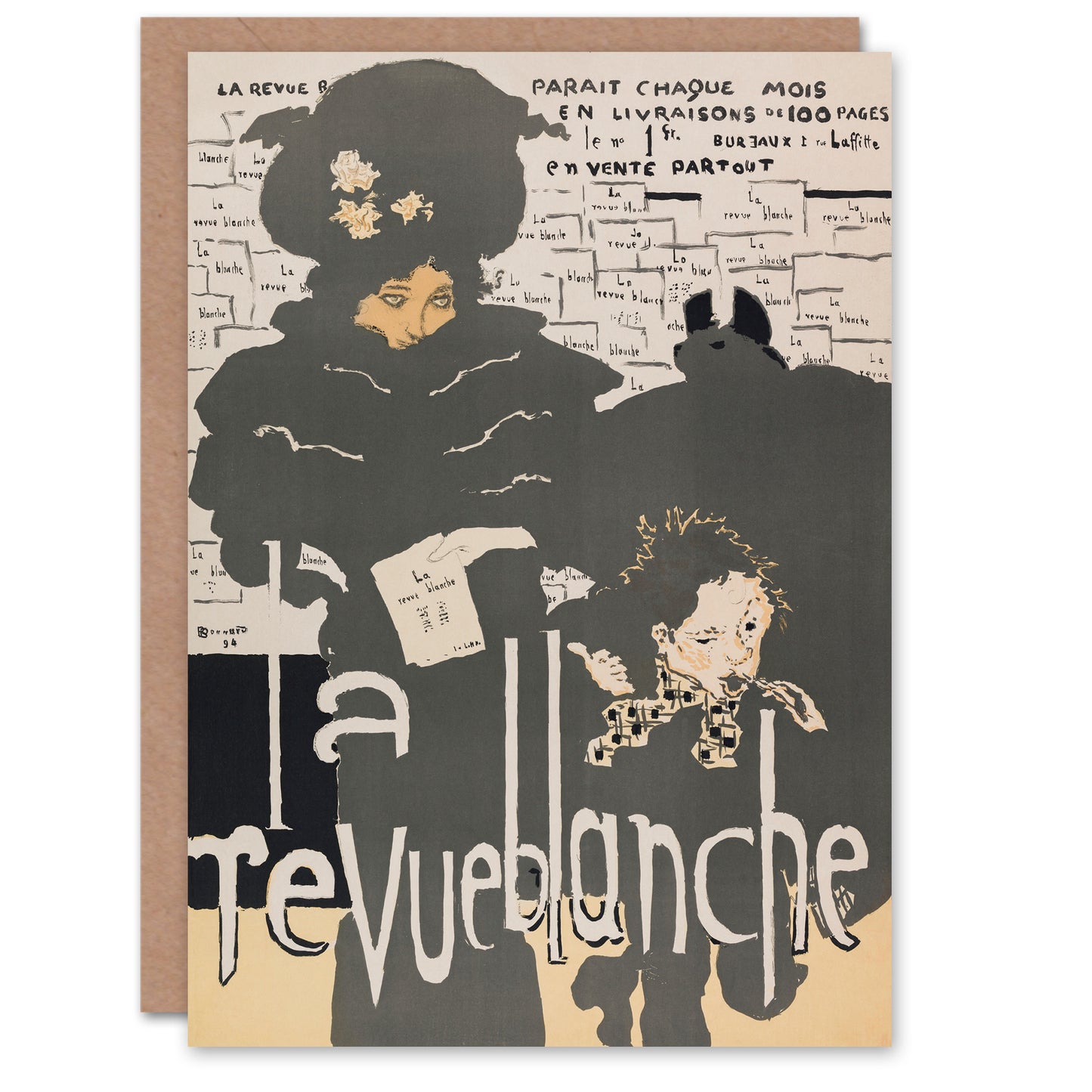 Pierre Bonnard Art Card Poster for the Revue Blanche Journal