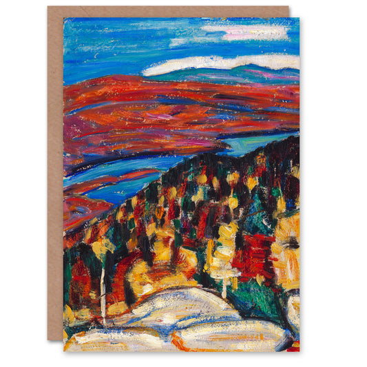 Marsden Hartley Art Card Colourful Abstract Landscape