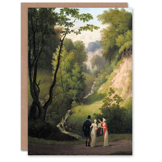 CW Eckersberg The Devil's Cleft at Liselund Manor Art Greeting Card