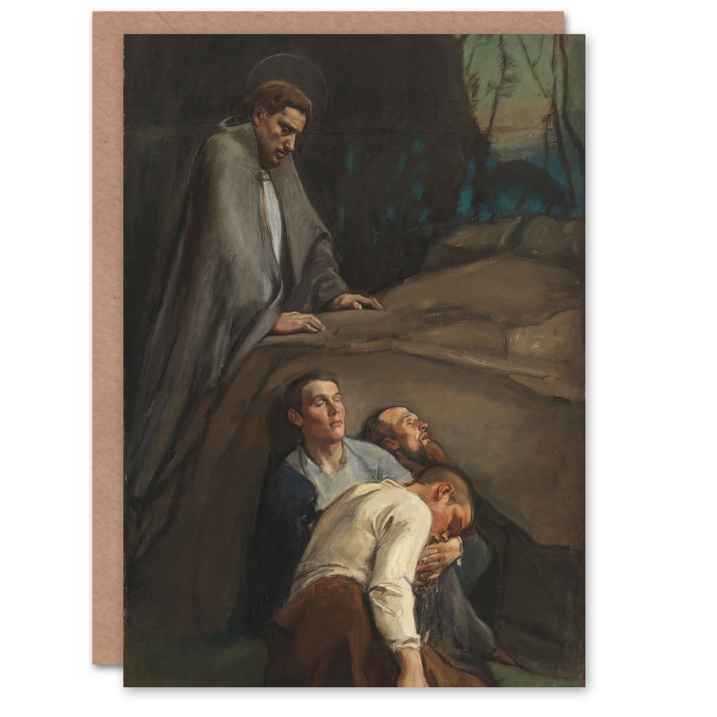 Magnus Enckell Prayer in the Garden of Gethsemane Art Greeting Card