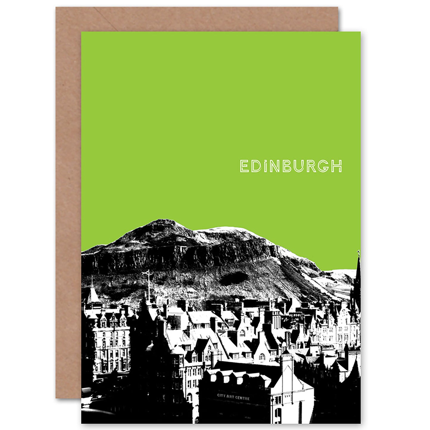 Arthur's Seat Edinburgh Green Scottish Card