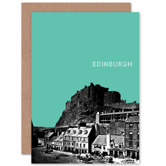 Grassmarket Edinburgh Teal Scottish Card