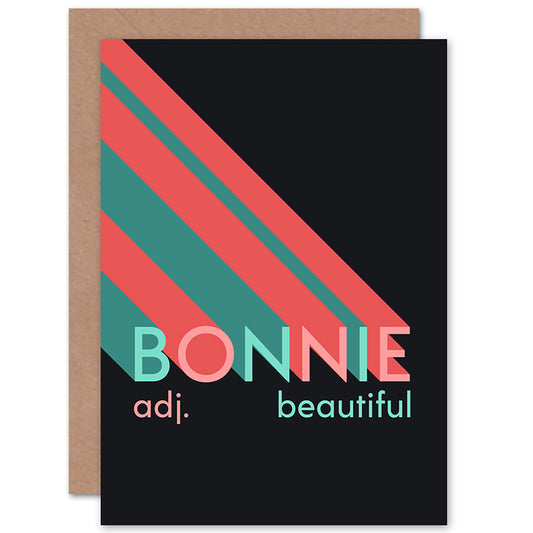 Scottish Definition Bonnie Scottish Card