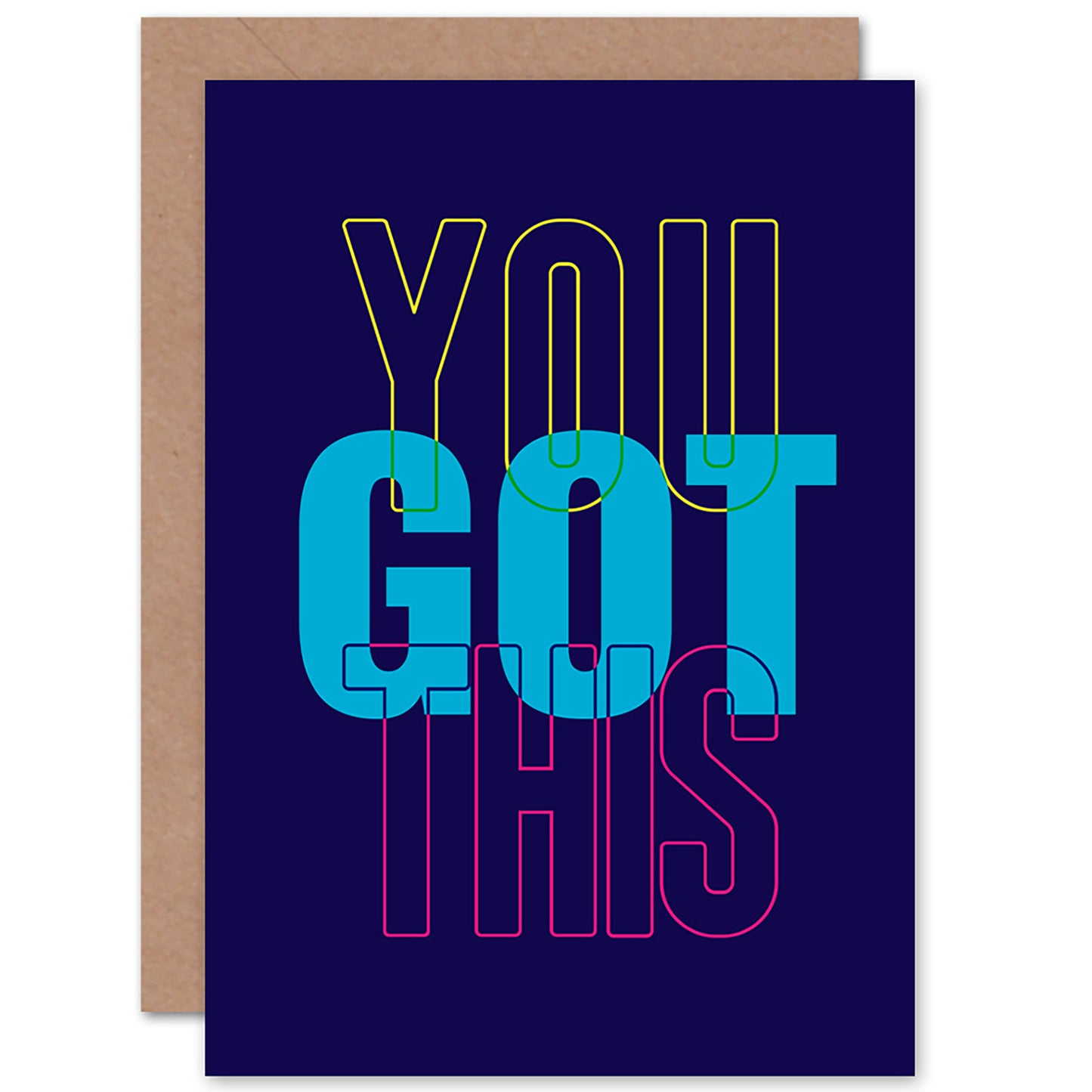 Bold Affirmation You Got This Good Luck Card