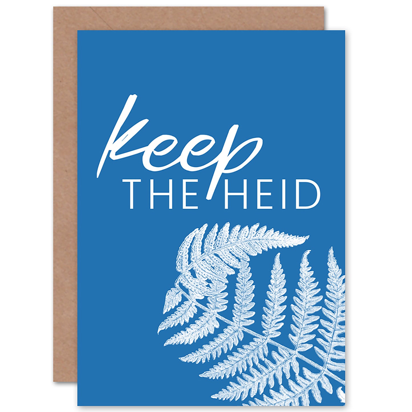Scotland Flower Quote Keep Heid Scottish Card