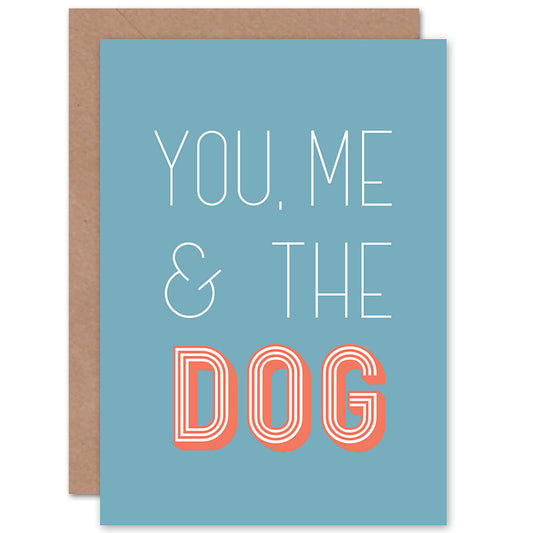 You Me Dog Partner Anniversary Love Romantic Card