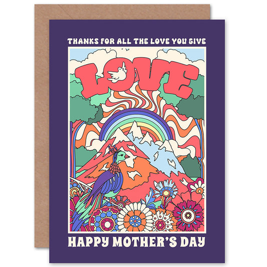Thanks Love You Give Mothers Day Mother's day Card