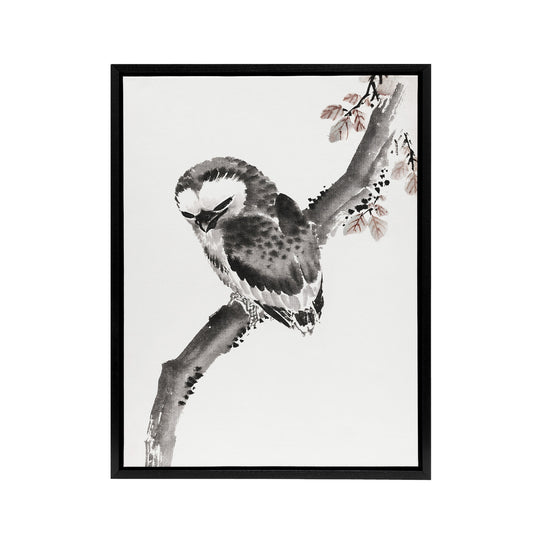 Owl 1841 Album Of Sketches Framed Canvas Wall Art Print Hokusai
