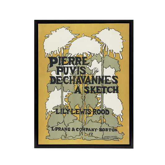 Pierre Puvis De Chavannes A Sketch Framed Canvas Wall Art Print Reed