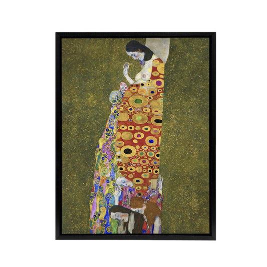 Vision Hope II Pregnancy Life Death Framed Canvas Wall Art Print Klimt