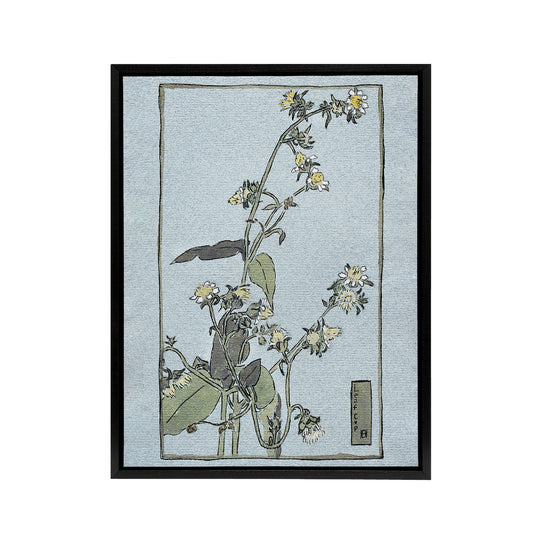Leaf Cup Floral Painting Framed Canvas Wall Art Print Overbeck