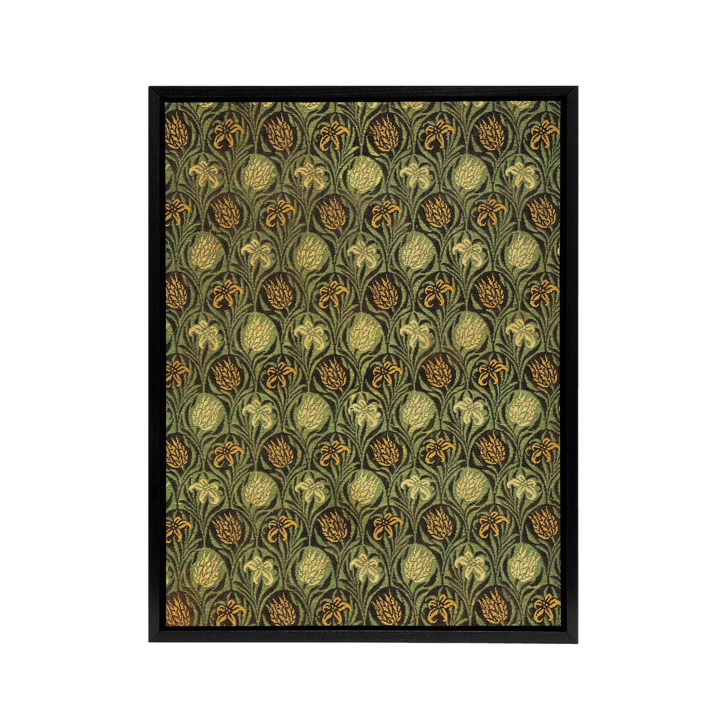 Tulip and Lily Floral Pattern Framed Canvas Wall Art Print W. Morris