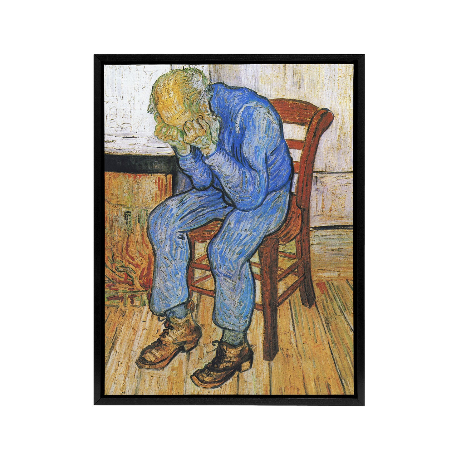 At Eternity's Gate Sorrowing Old Man Van Gogh Framed Canvas Wall Art