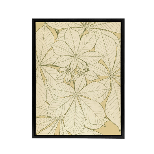 Leaves From Nature No 1 Botanical Jones Vintage Framed Canvas Wall Art