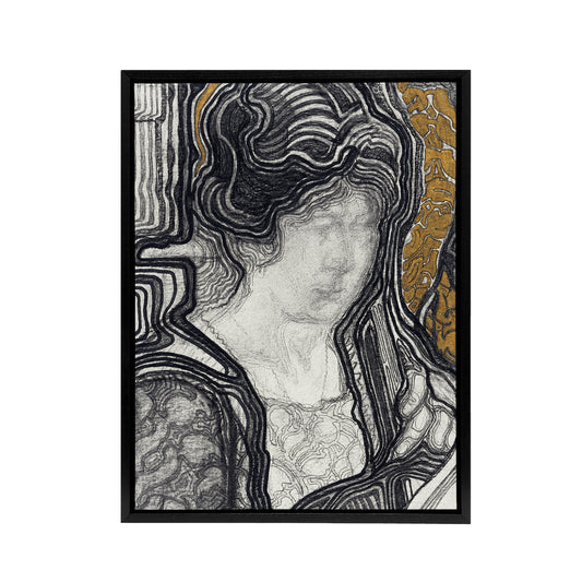 Woman Portrait Playing Cello Reijer Stolk Framed Canvas Wall Art Print