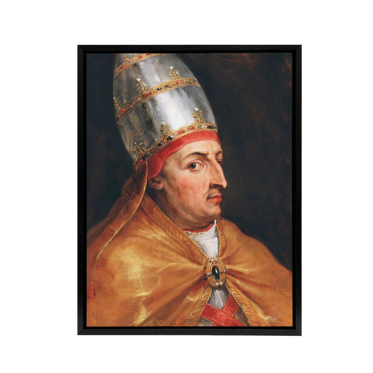 Peter Paul Rubens Portrait of Pope Nicholas V Black Framed Canvas Art Print