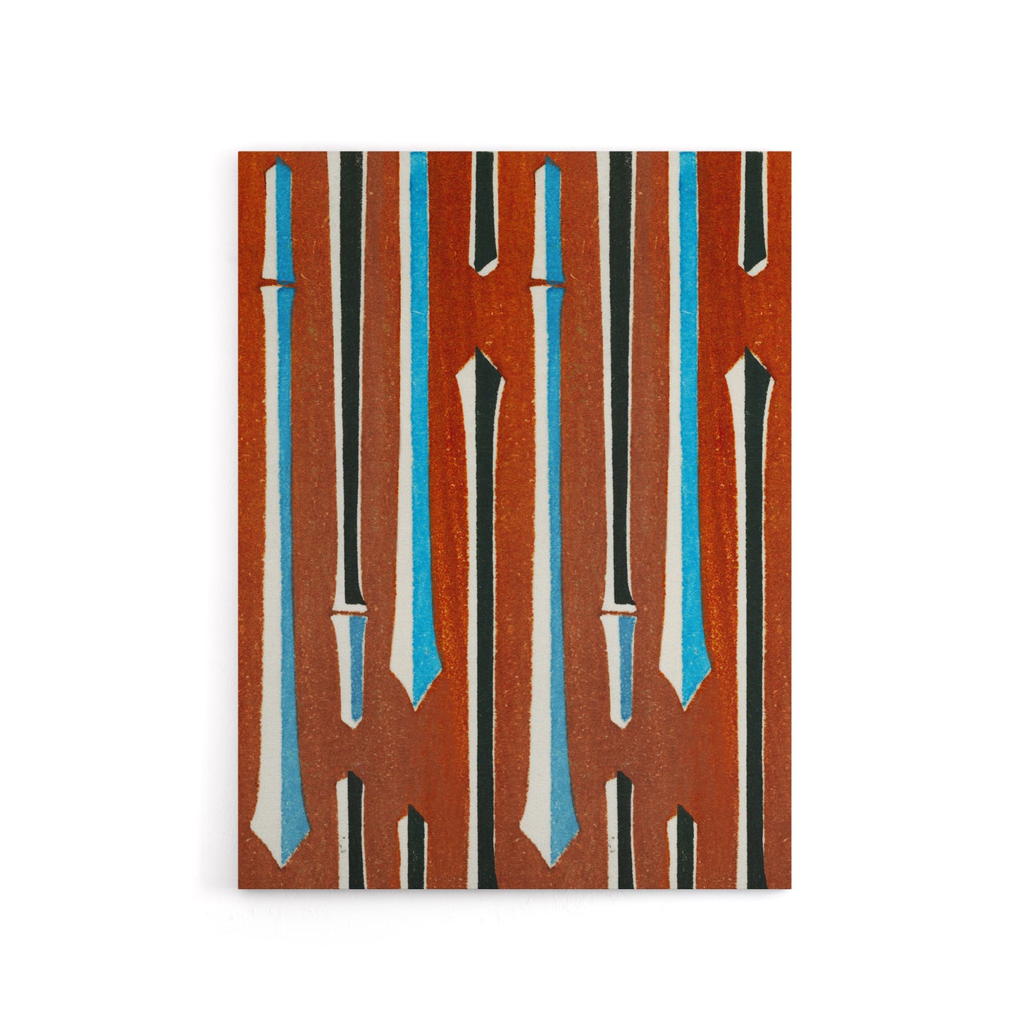 Vintage Japanese Bamboo Pattern Canvas Wall Art Print Korin
