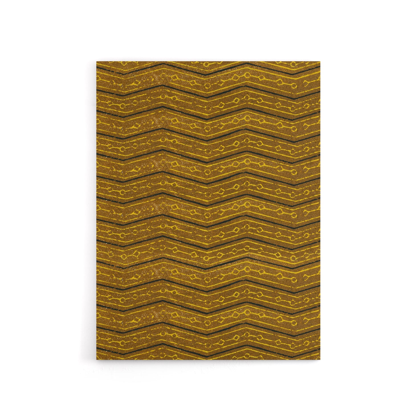 Zigzag Geometric Textile Pattern Canvas Wall Art Print Korin