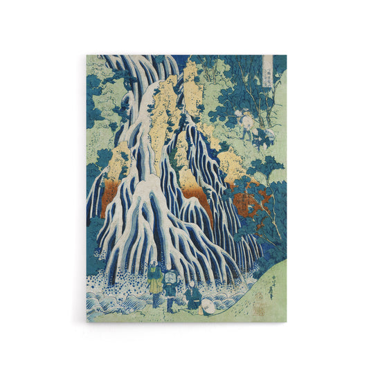 Mist Waterfall At Mount Kurokami Canvas Wall Art Print Hokusai