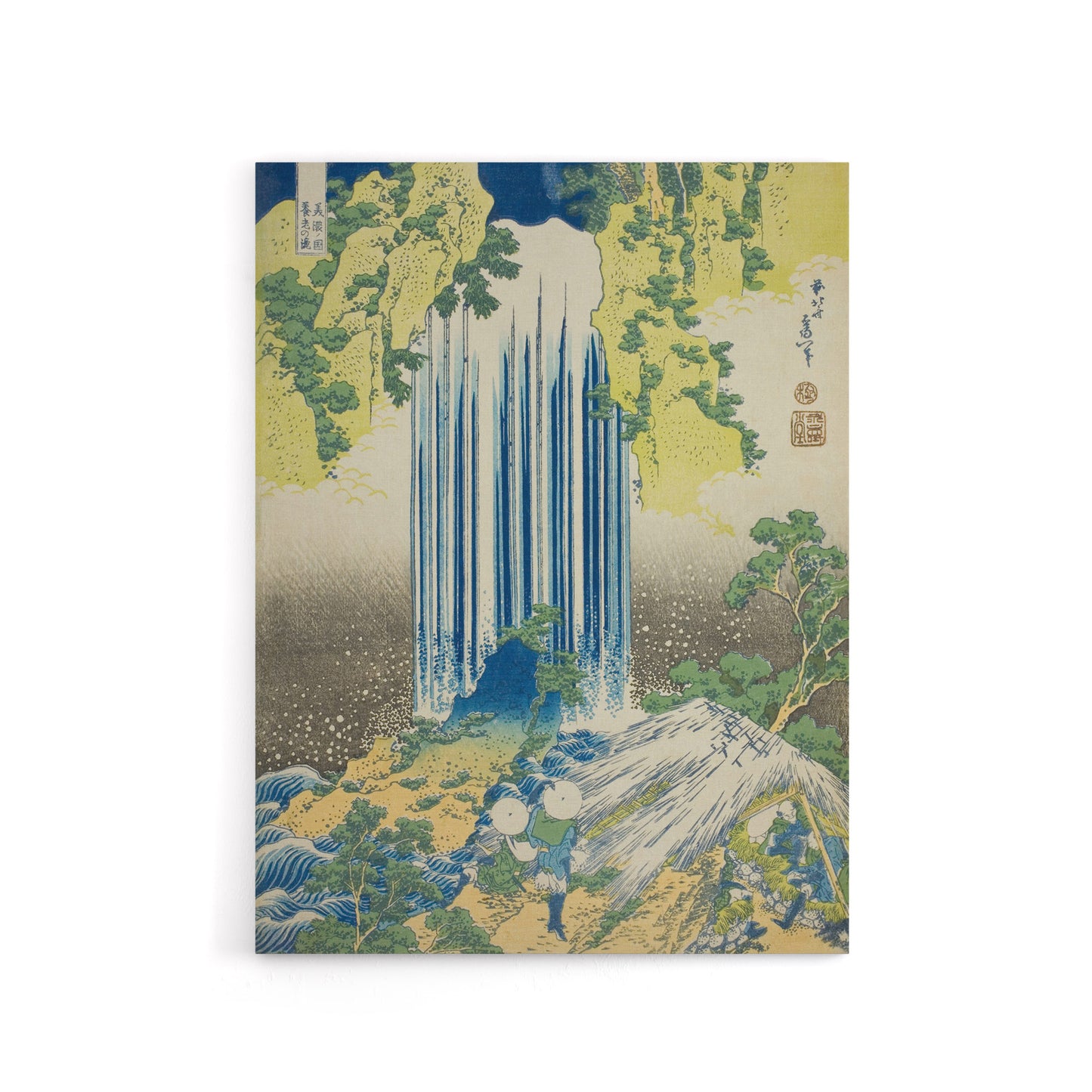 Yoro Waterfall In Mino Province Canvas Wall Art Print Hokusai