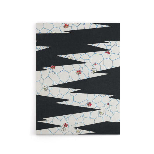Flowers On Footpath Pattern Canvas Wall Art Print Shin Bijutsukai