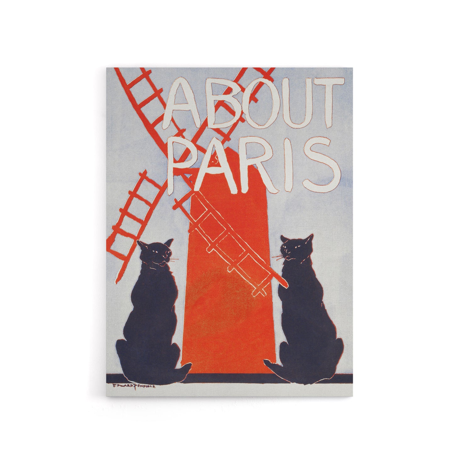 About Paris Travel Book Cover Canvas Wall Art Print Penfield