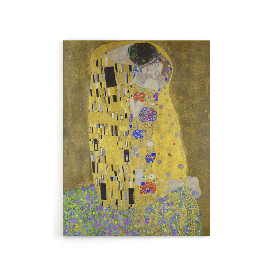 The Kiss Iconic Couple Painting Canvas Wall Art Print Klimt