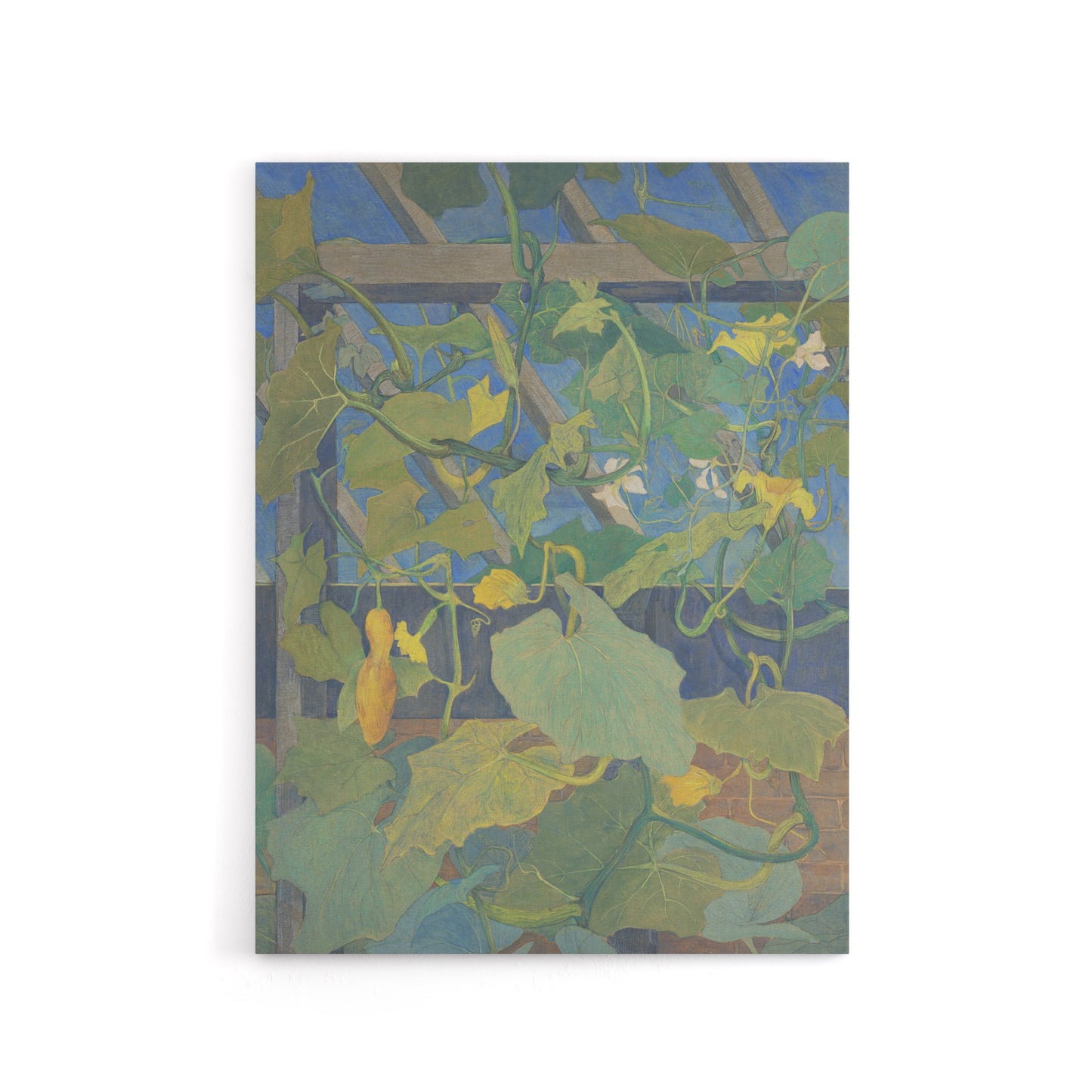 Greenhouse Ornamental Gourds Canvas Wall Art Print van Hoytema