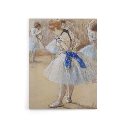 Dancer Ballerina Pastel Drawing Degas Vintage Canvas Wall Art