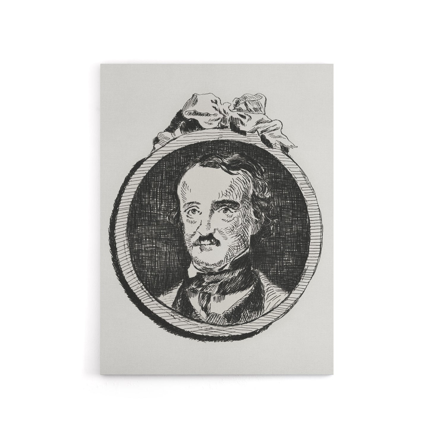 Edgar Allan Poe Portrait Manet Vintage Canvas Wall Art
