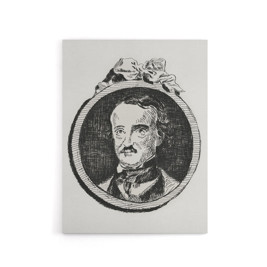Edgar Allan Poe Portrait Manet Vintage Canvas Wall Art