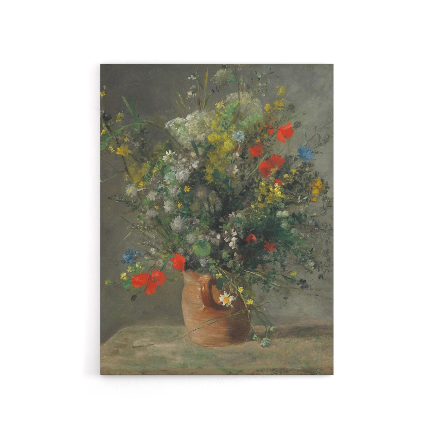 Wildflowers in a Vase Renoir Vintage Canvas Wall Art