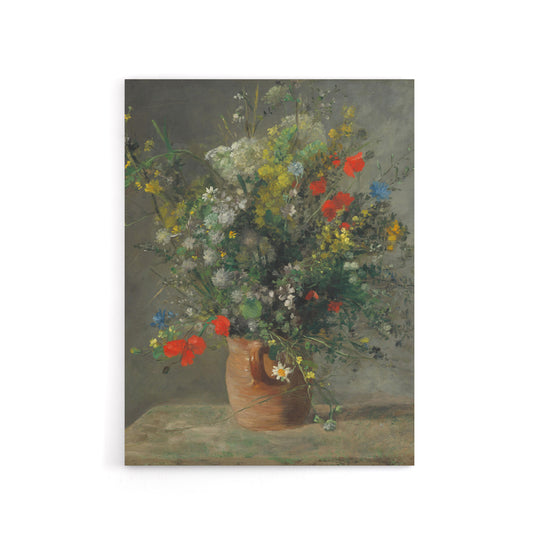 Wildflowers in a Vase Renoir Vintage Canvas Wall Art