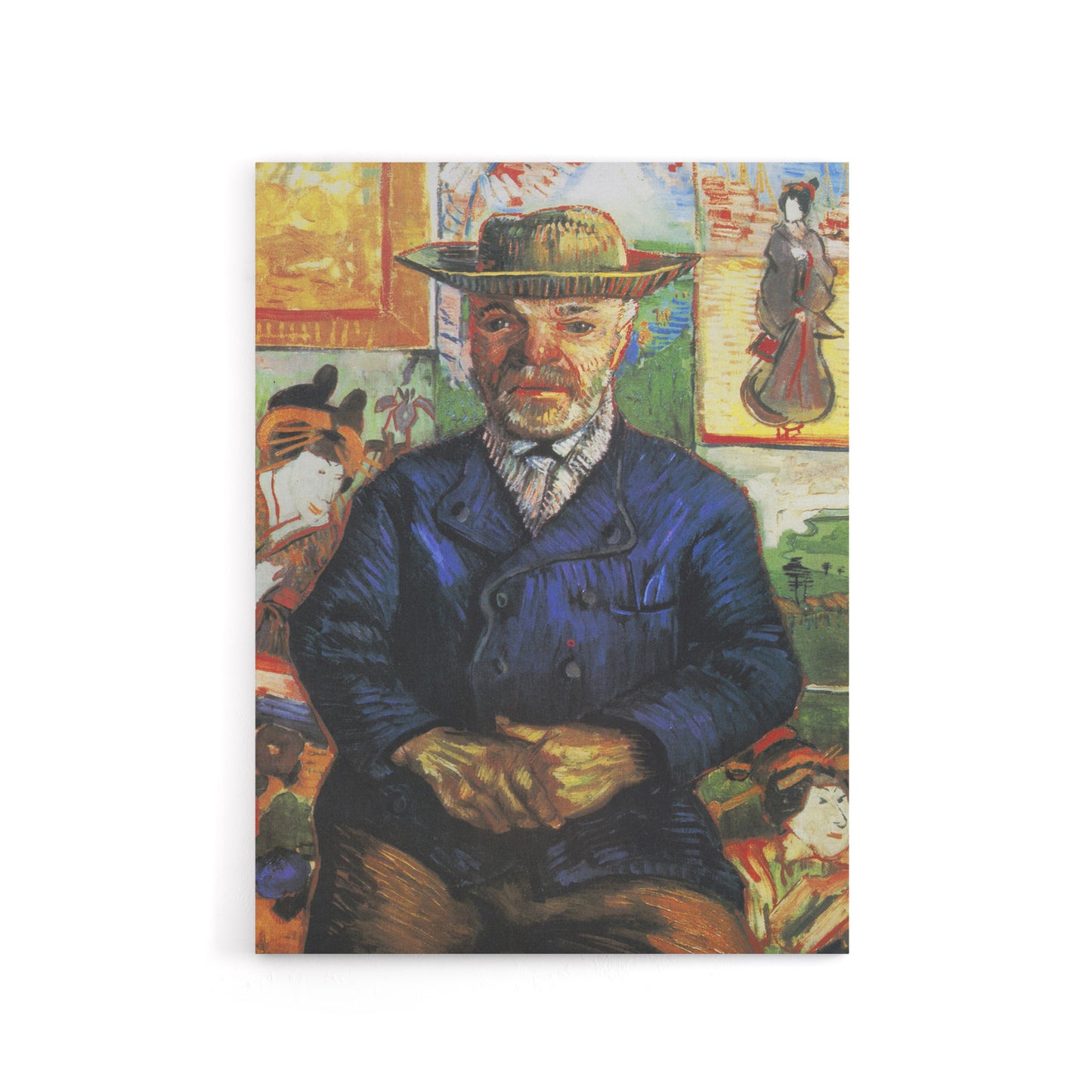 Portrait of Pere Tanguy Van Gogh Vintage Canvas Wall Art